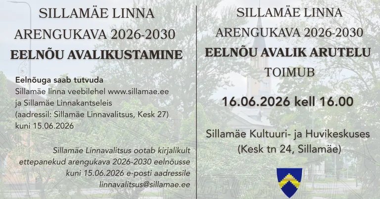 Sillamäe elanikud saavad arengukavasse ettepanekuid teha