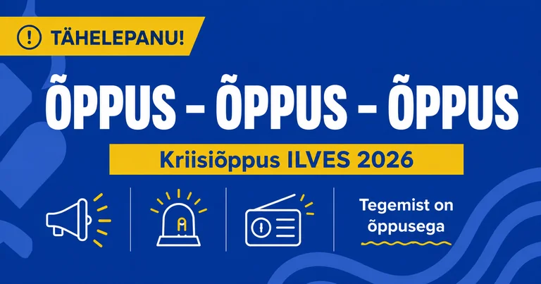Viljandi elanikke teavitati kriisiõppuse sõnumist