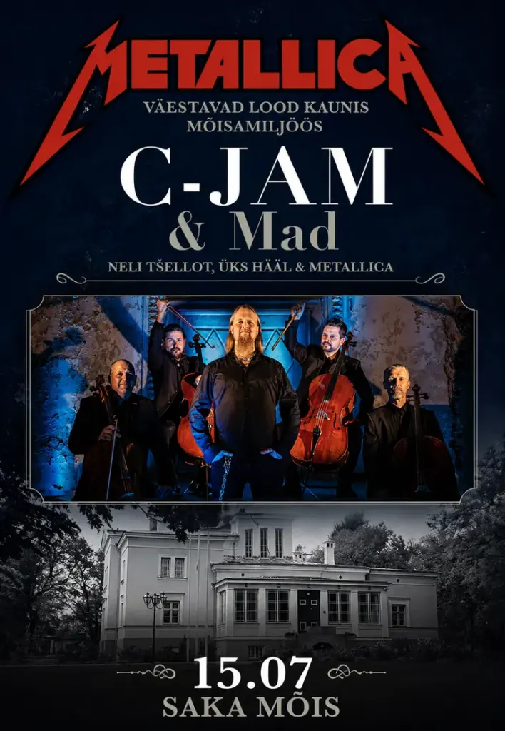 Metallica lood Sakas: C-JAM ja Madis Velström annavad suvekontserdi