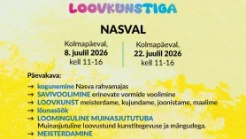 Päevalaager loovkunstiga Nasval: tänane kunstipäev lastele
