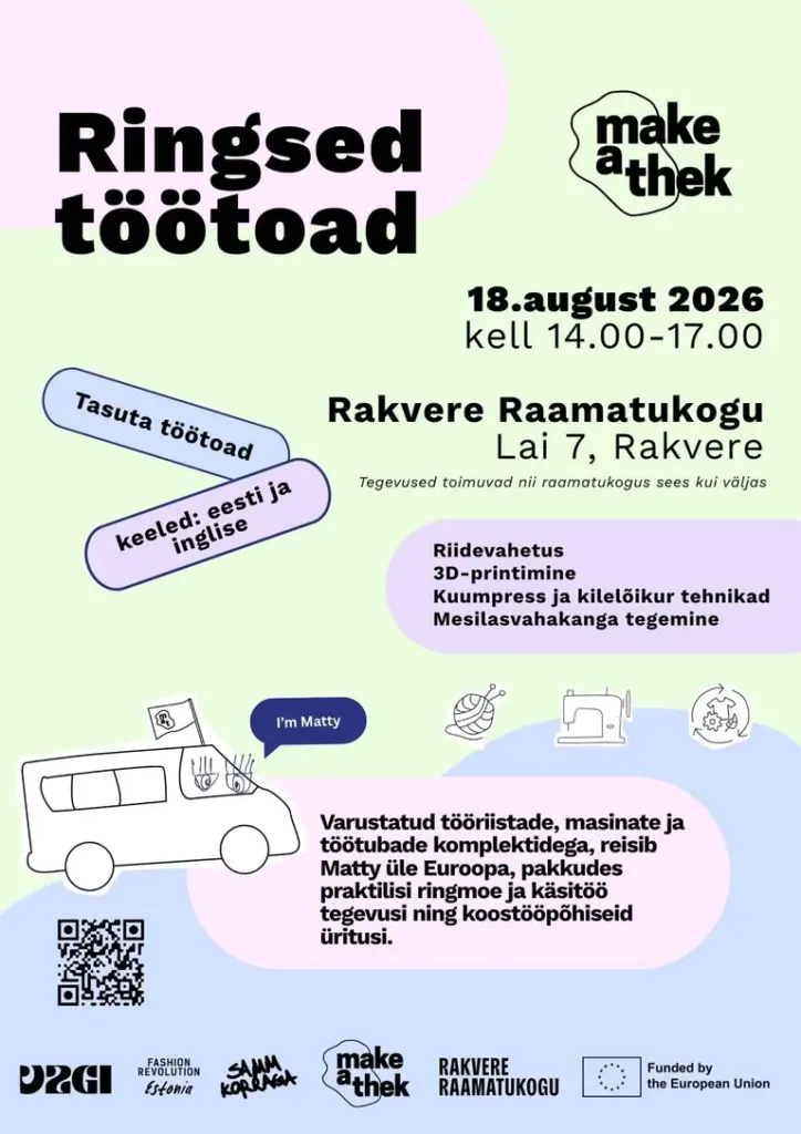 Make-a-Thek toob Rakverre tasuta töötoad ja riidevahetuse