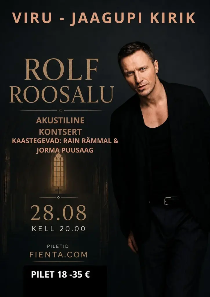 Rolf Roosalu akustiline õhtu 28. augustil Viru-Jaagupis