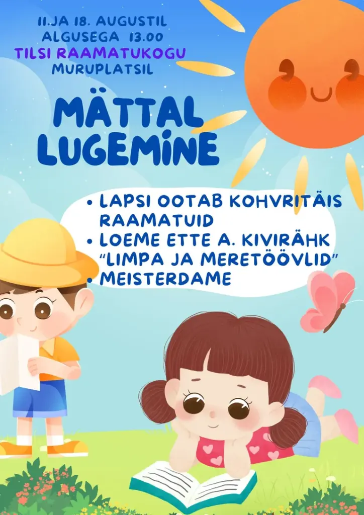 Tilsi „Mättal lugemine“ kutsub lapsed 11. augustil murule