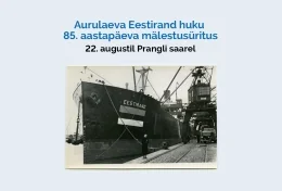 Viimsi mälestab Eestiranna hukku Pranglil 22. augustil
