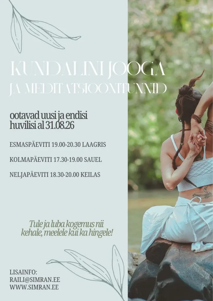 Kundalini jooga Sauel 9. septembril: enne algkursust saab liituda