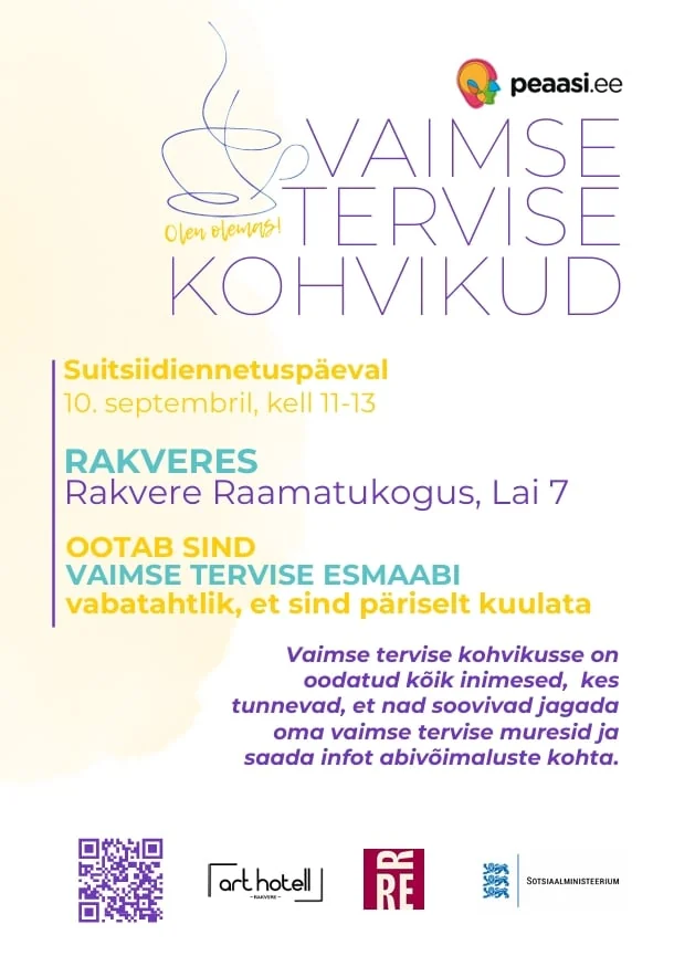 Rakveres ootab 10. septembril tasuta vaimse tervise kohvik